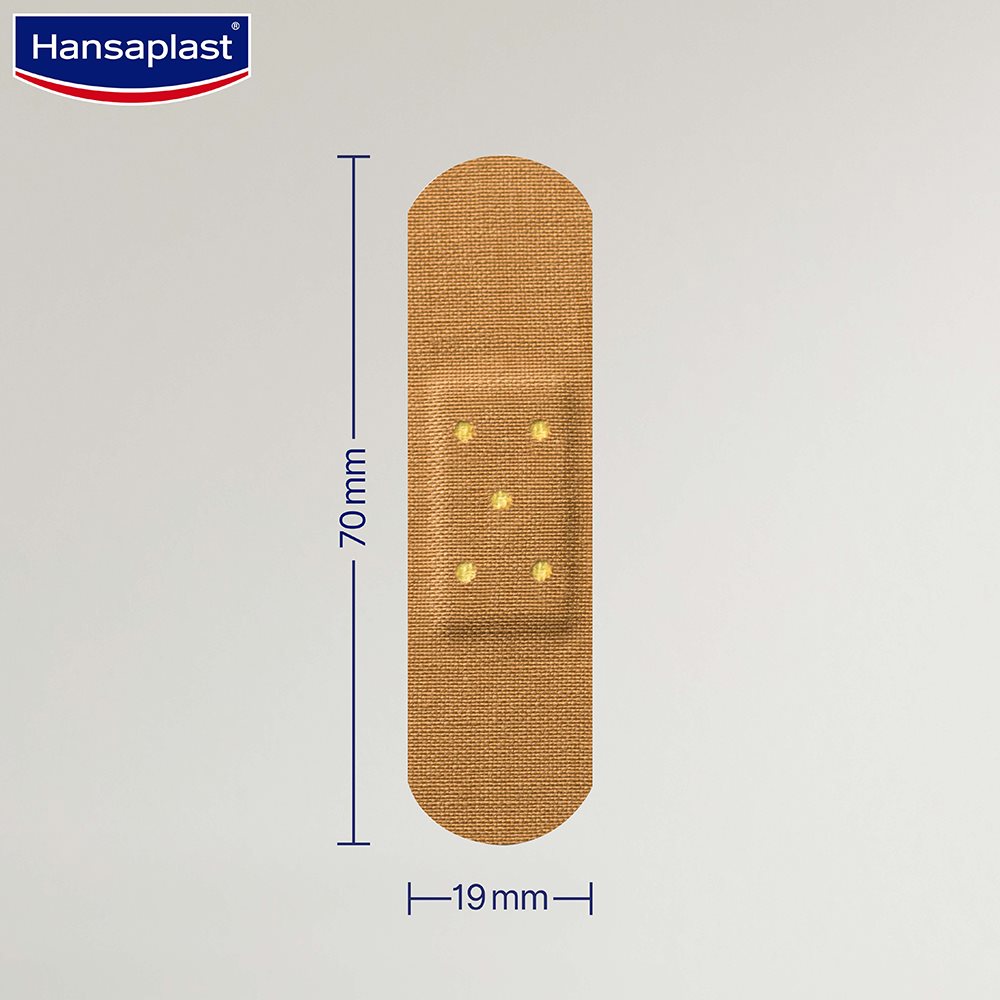 Hansaplast Antiseptic Regular Bandage for Cuts & Wounds | Breathable fabric | First Aid | Protects Against Dirt and Bacteria | For Kids & Adults