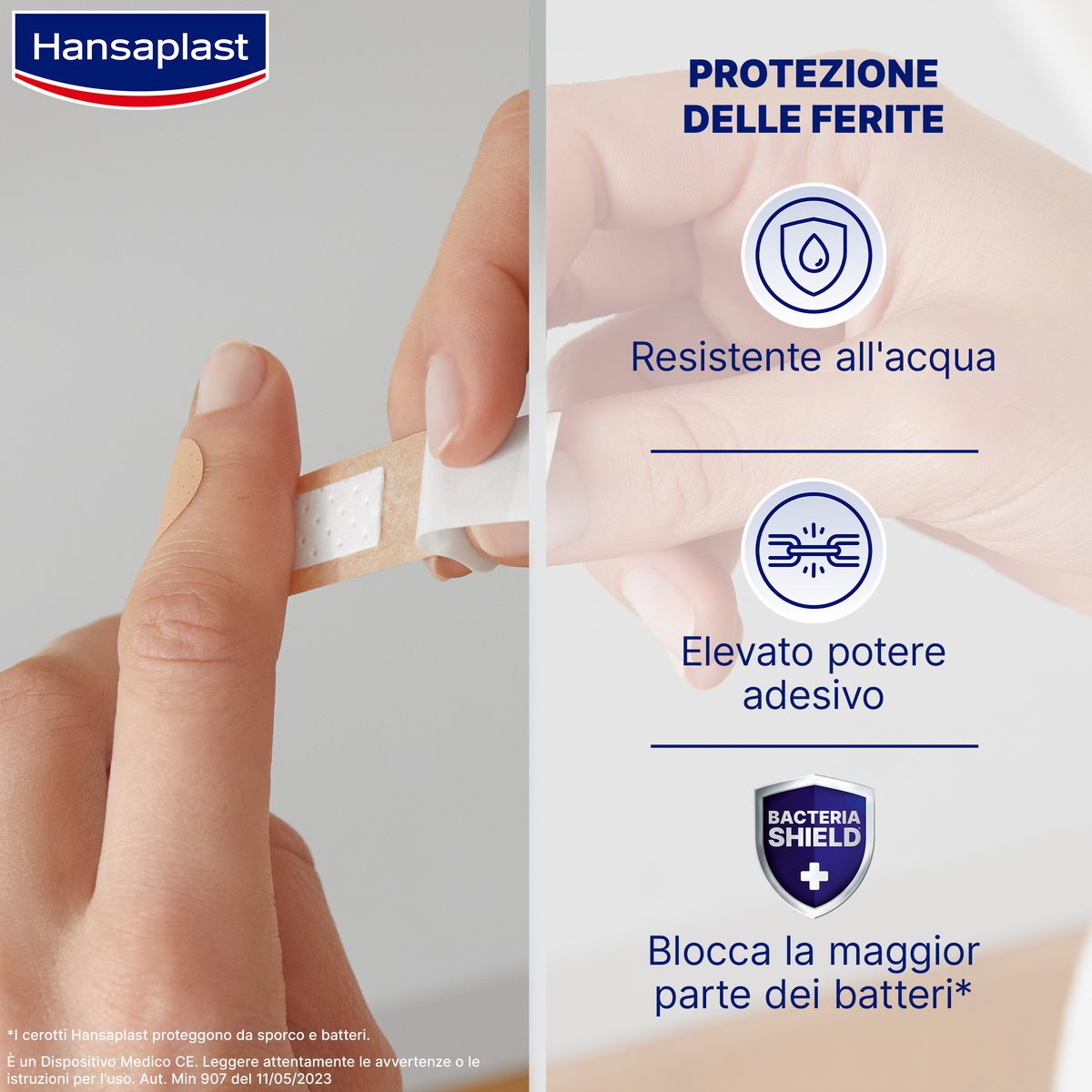 Hansaplast SOFT Cerotto rotolo su Rocchetto, Striscia cerotti ipoallergenici per il fissaggio di bende e compresse su pelli molto sensibili, Cerotto medicazione in tessuto, 1 Confezione da 5m x 2.5cm