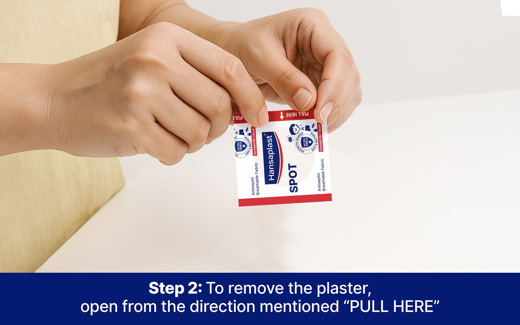 Hansaplast Antiseptic Spot Bandage for Small Cuts & Wounds | Breathable fabric | First Aid | Protects Against Dirt and Bacteria | For Kids & Adults