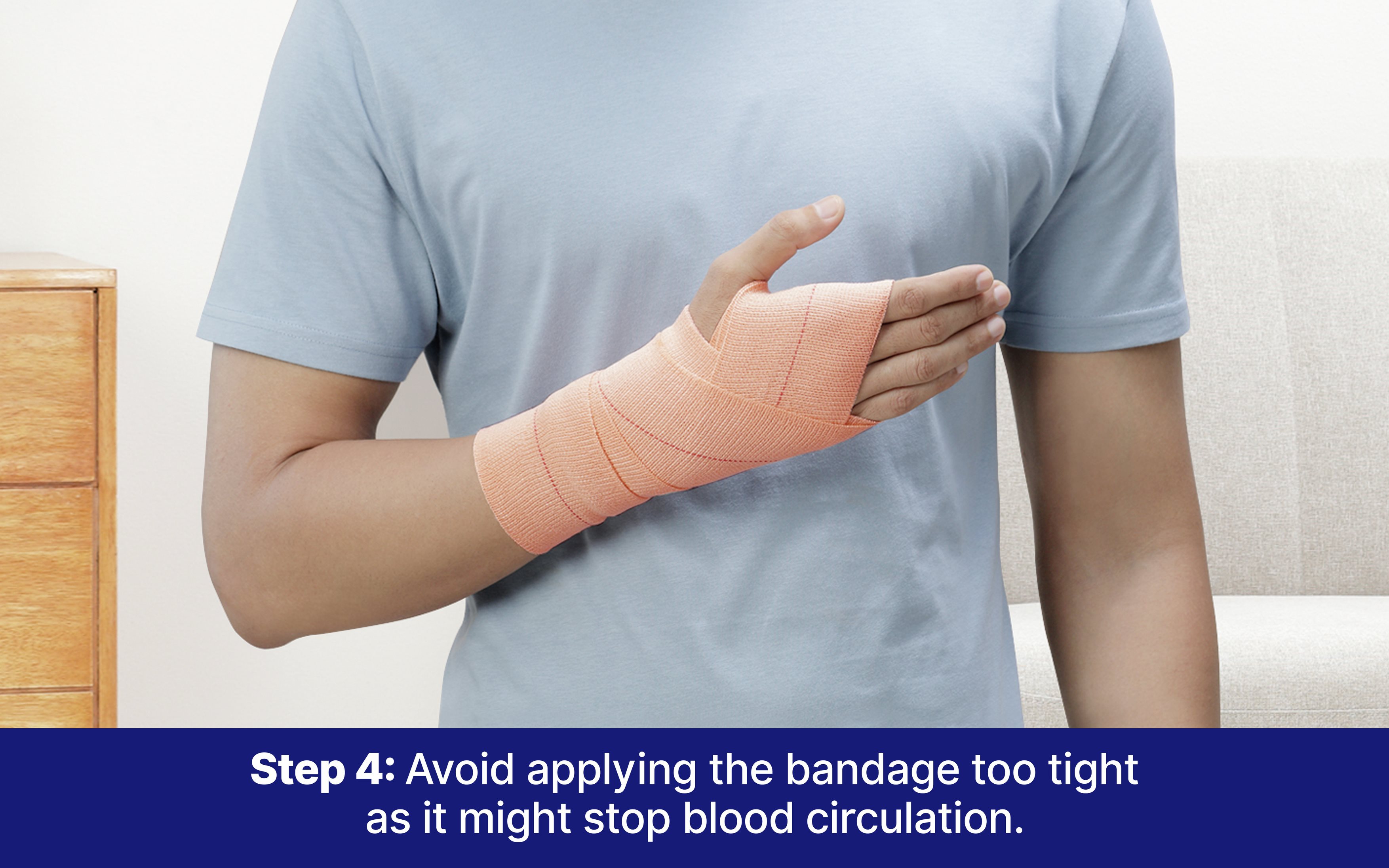 Hansaplast Soft Cotton Crepe Bandage For Pain Relief | Skin-Friendly | Crepe Bandage For Hands, Legs And Ankle Support | Provides Warmth And Firm Support To The Affected Area