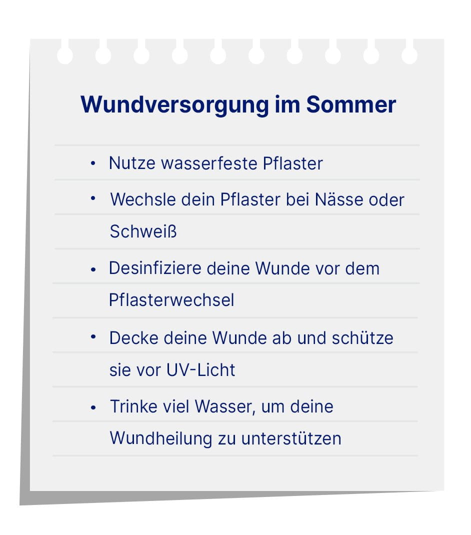 Wundversorgung im Sommer